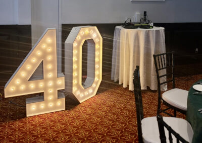 Cornwall Marquee Numbers Rental Company