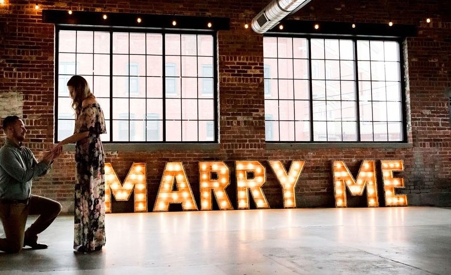 Marry Me - Peterborough Marquee Letter Rentals For Exceptional Engagement