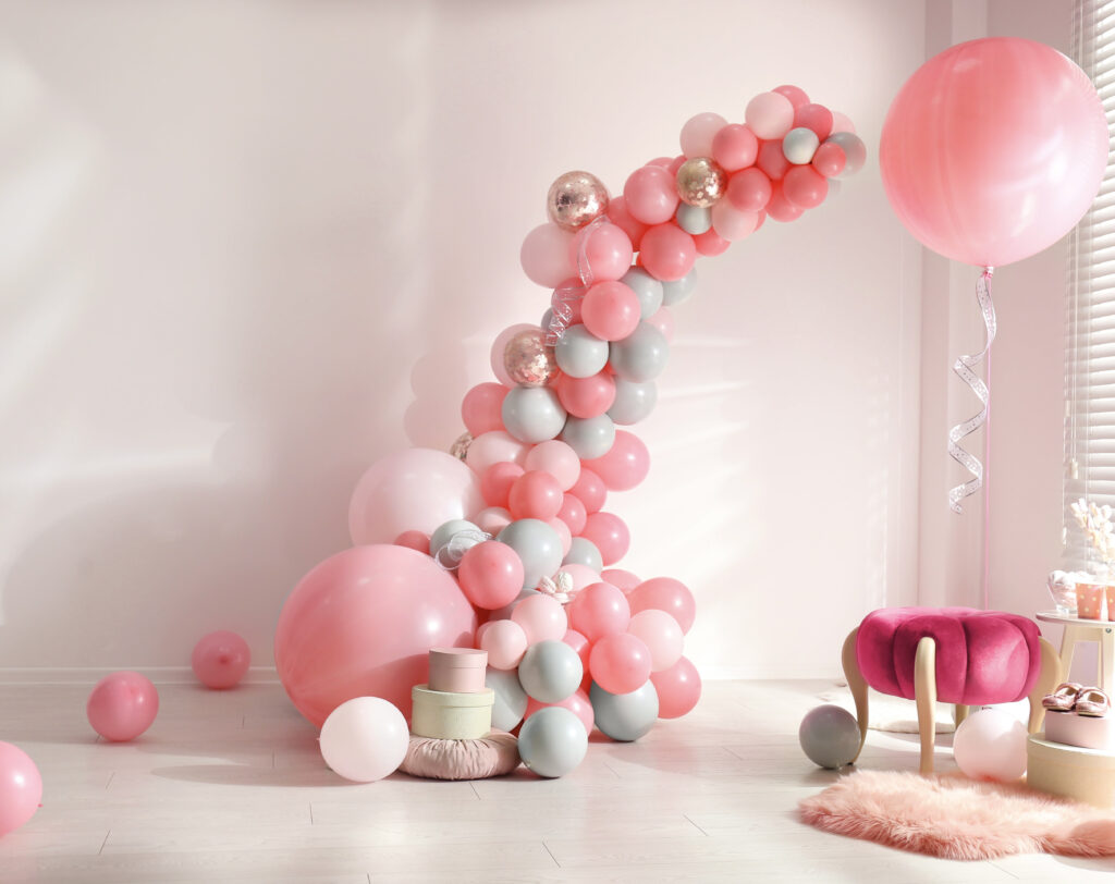 Pink-Brockville Balloon Decor for Baby Shower Party