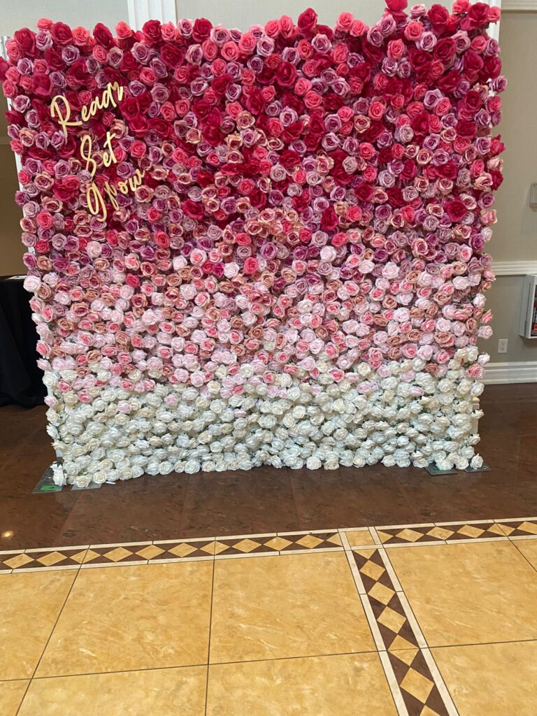 Gradient -Peterborough Flower Wall Rentals